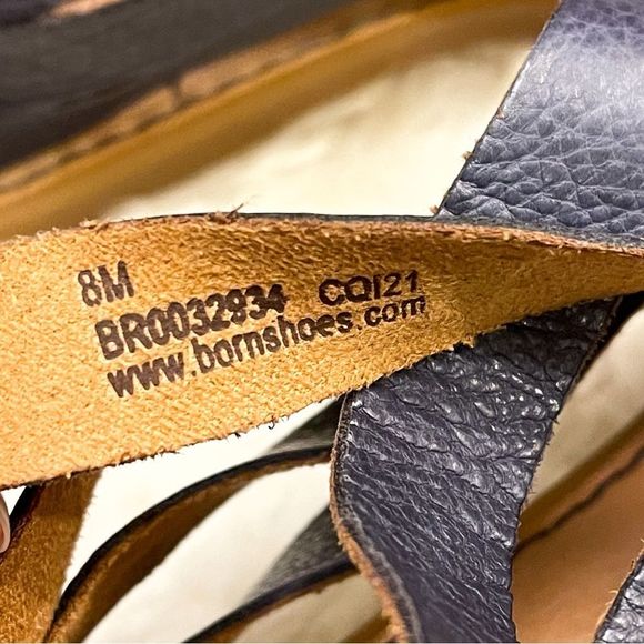 ๐ Born โข Womenโs Iwa Woven Leather Sandals in Blue Size 8 - Picture 6 of 10